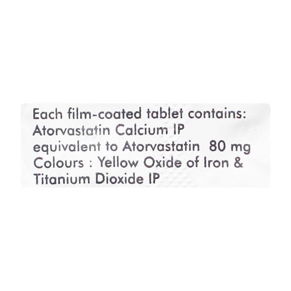 Astin 80mg Tablet 10'S - High Cholesterol-Dys