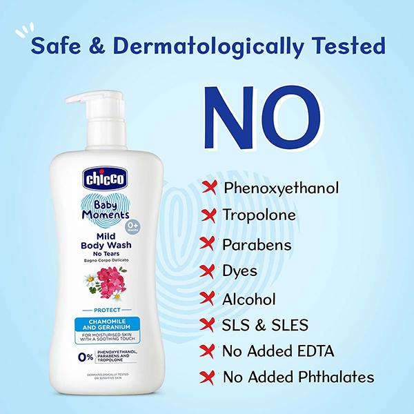 Chicco Baby Moments Mild Bodywash Protect 500 ml - Baby Body Wash