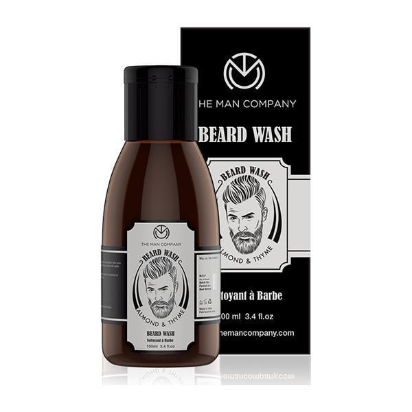 Netmeds | The Man Company Beard Wash for Growth - Almond & Thyme 100 ml