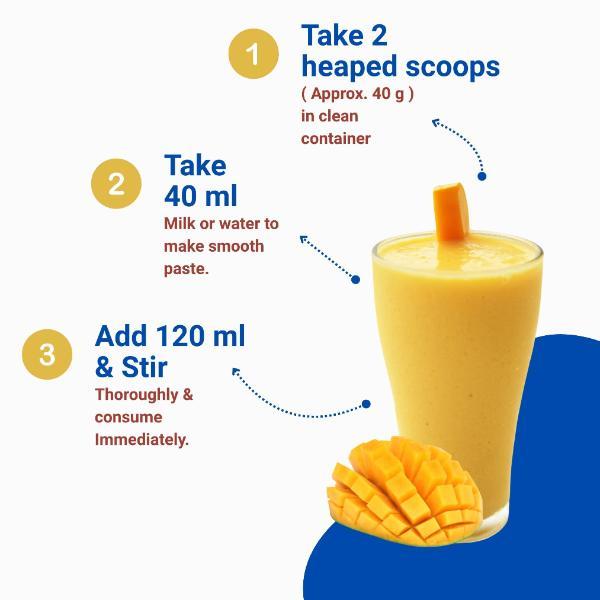 PediaGold Zero Added Sucrose Complete Nutrition Powder for Children - Mango Flavour 400 g - Protein Drink