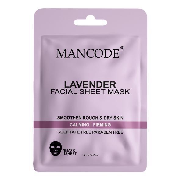 Netmeds | Mancode Lavender Facial Sheet Mask For All Skin Types 25 gm