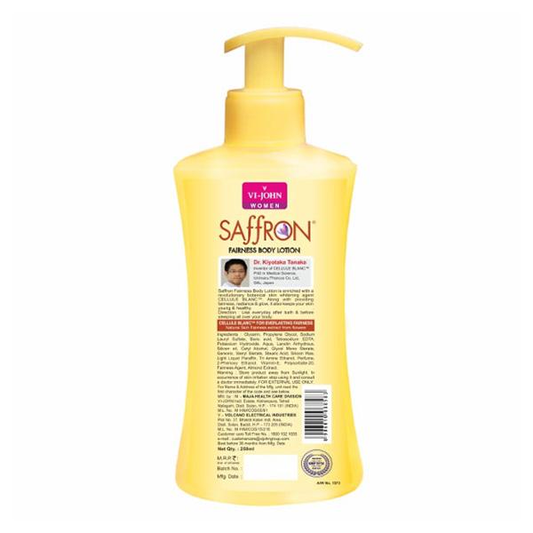 Vi-John Saffron Fairness Body Lotion Combo - Pack of 6 x 250 ml - Lotions & Creams