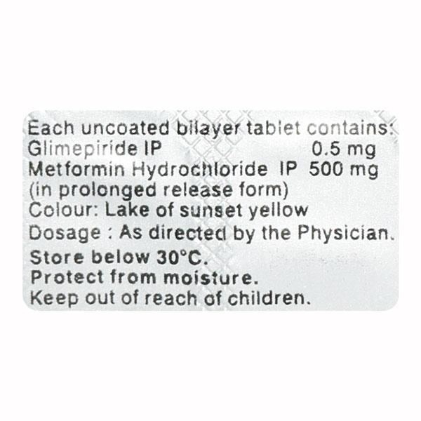 Gluconorm G 0.5mg Tablet 10'S - Diabetes-Ant