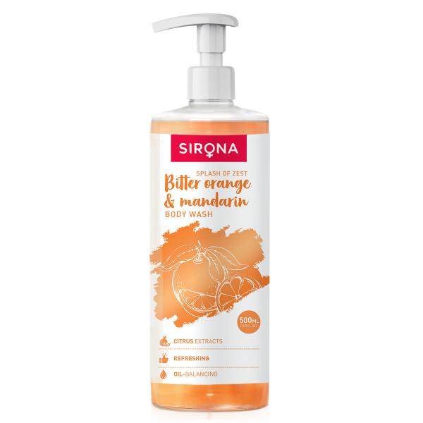 Sirona Body Wash - Bitter Orange & Mandarin 500 ml