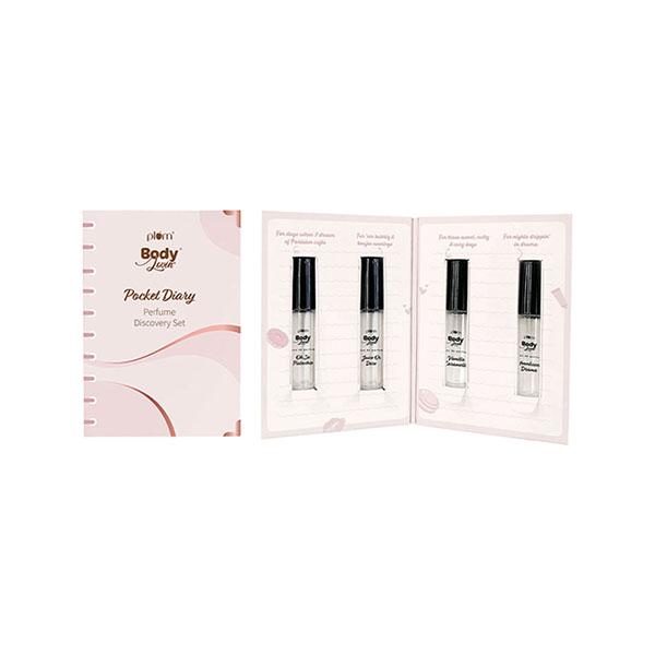 Netmeds | Plum BodyLovin' Pocket Diary Perfume Discovery Set 3 ml Each 4's