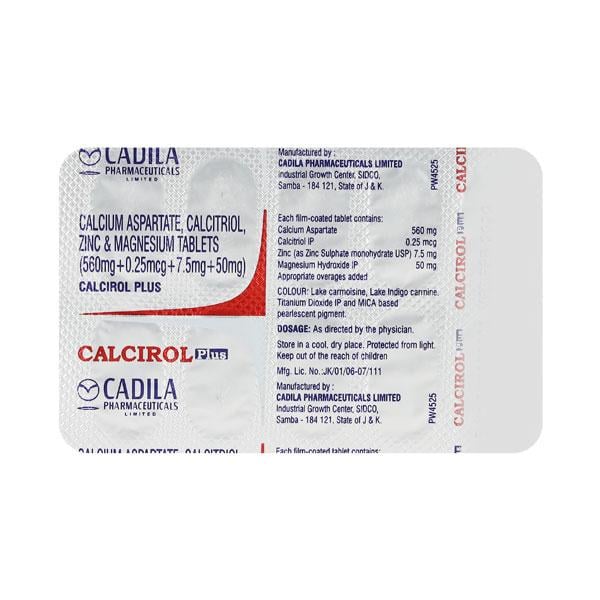 Calcirol Plus Tablet 10'S - Osteoporosis-Age