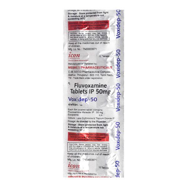 Voxidep 50mg Tablet 10'S - Depression-Ant