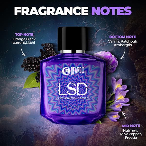 Beardo Lsd Perfume Long-Lasting Eau De Parfum For Men 100 ml - Men Perfumes (Edt/Edp)