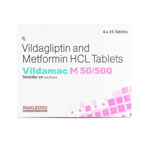 VILDAMAC M 50/500mg Tablet 15's - Diabetes-Ant