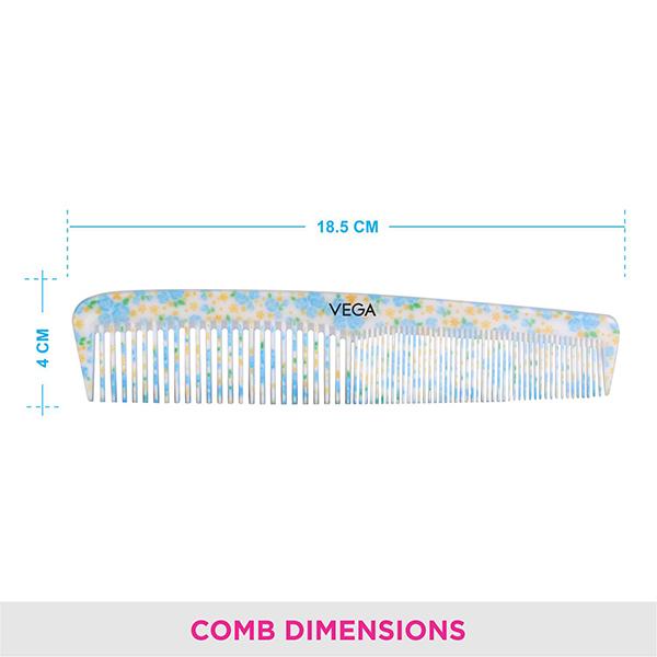 Vega D'Zyne Comb (DC - 1279) Color - Turquoise Blue 1's - Hair Combs