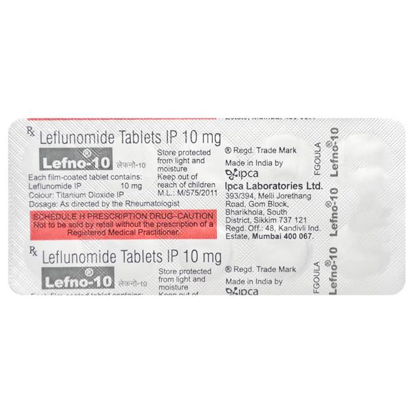 Lefno 10mg Tablet 10'S - Arthritis-Dis