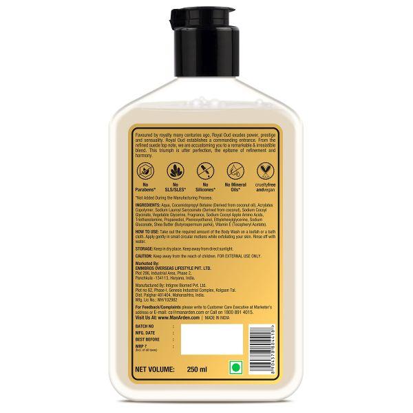 Man Arden Luxury Body Wash - Oud Royal 250 ml - Shower Gels & Body Wash