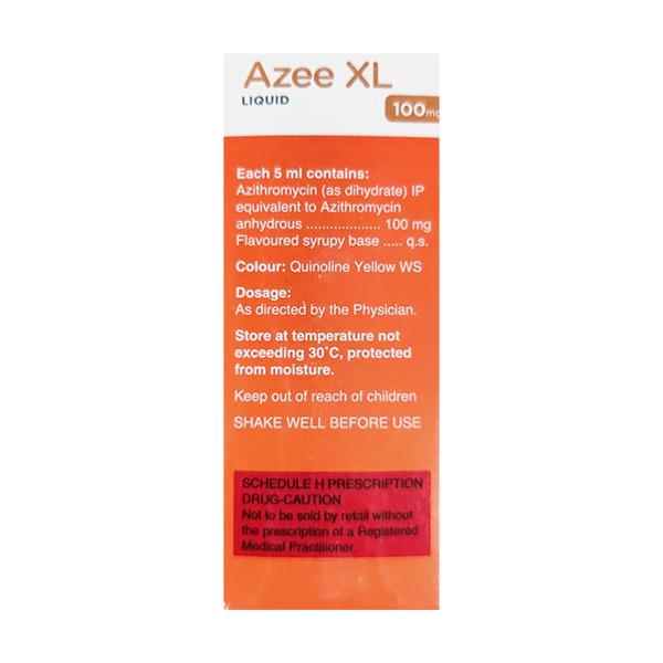 AZEE XL PEPPERMINT & ORANGE FLAVOUR 100mg Liquid 30ml - Bacterial Infections-Mac