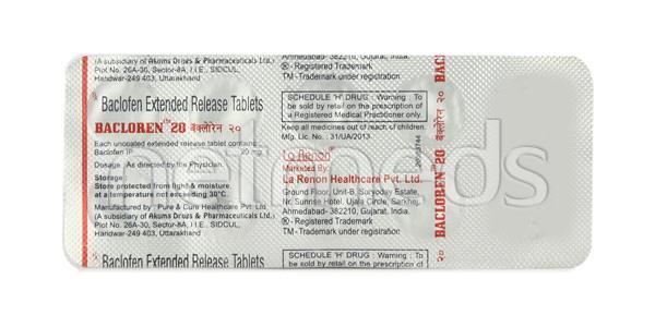 Netmeds | Bacloren 20mg Tablet 10'S