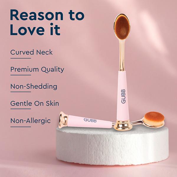 Gubb Multi-Use Oval Makeup Brush 1's - Face Brush