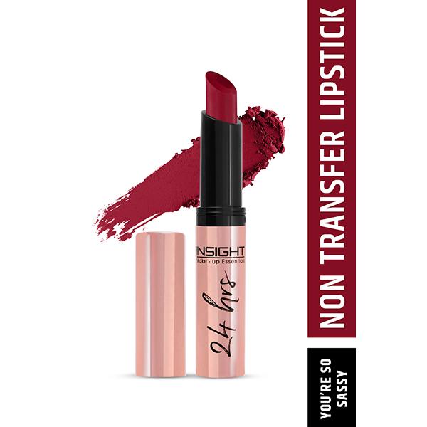 Netmeds | INSIGHT COSMETICS 24 HRS NON TRANSFER MATTE LIPSTICK (LL-03)-YOU'RE SO SASSY (20) 3 gm