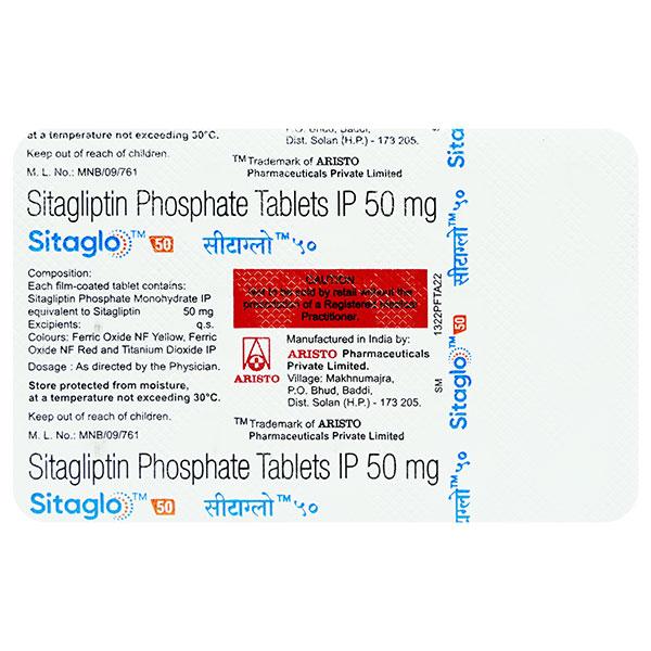 SITAGLO 50 Tablet 15's - Diabetes-Ant