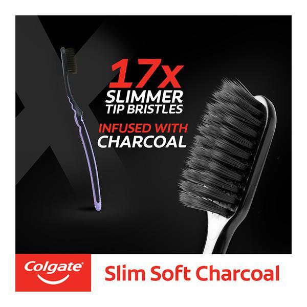 Colgate Slim Soft Charcoal Toothbrush - Toothbrushes