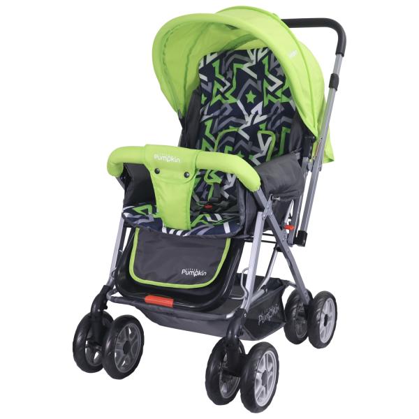 Netmeds | Kiddie Kingdom Stroller Stroller - Black & Green 1's