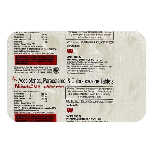 NUSID NEO MR Tablet 10's - Pain relief-Nsa