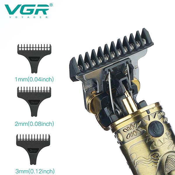 VGR V228 Body Groomer 180 min Runtime 3 Length Settings Gold 1s 1's - Hair Removal Accessories