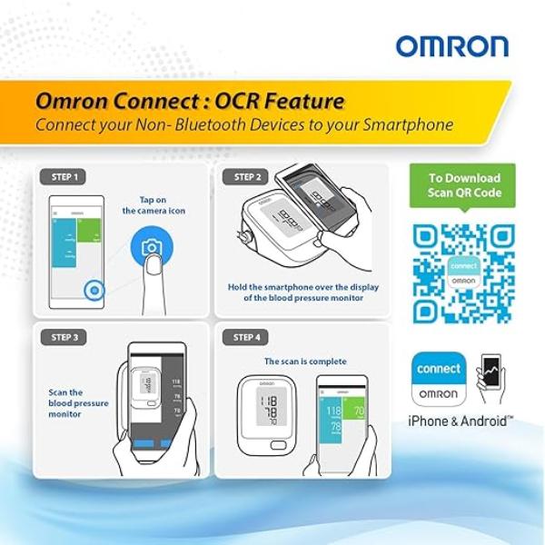 Omron Blood Pressure Monitor Upper Arm Type (HEM-7121J-IN) - Blood Pressure Monitors