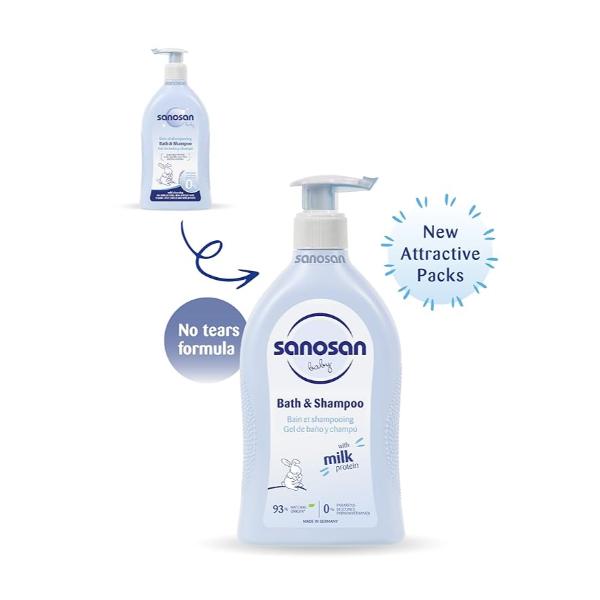 Netmeds | Sanosan Baby Bath And Shampoo 500 ml