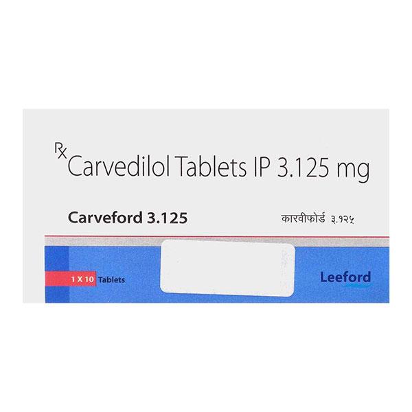 CARVEFORD 3.125mg Tablet 10's