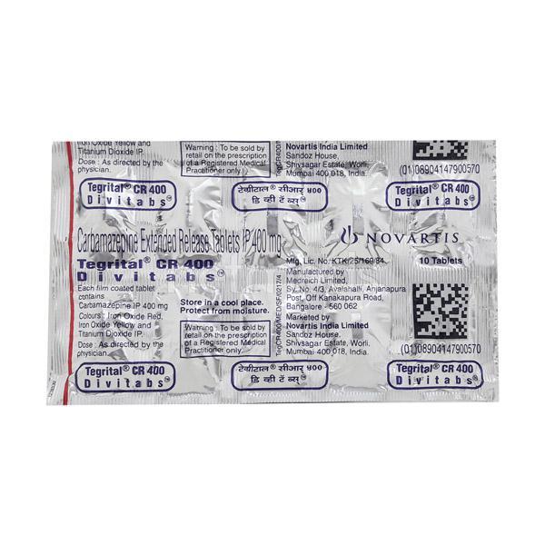 Tegrital CR 400mg Tablet 10'S - Epilepsy/Convulsion-Ant
