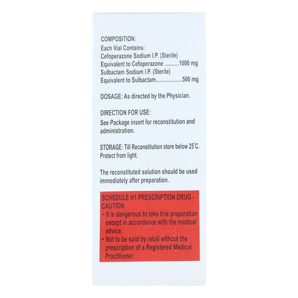 BACTORUS 1.5 Injection 1's - Bacterial Infections-Cep