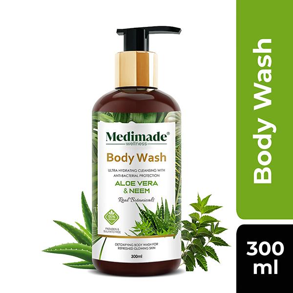 Medimade Aloe Vera And Neem Body Wash 300 ml - Shower Gels & Body Wash