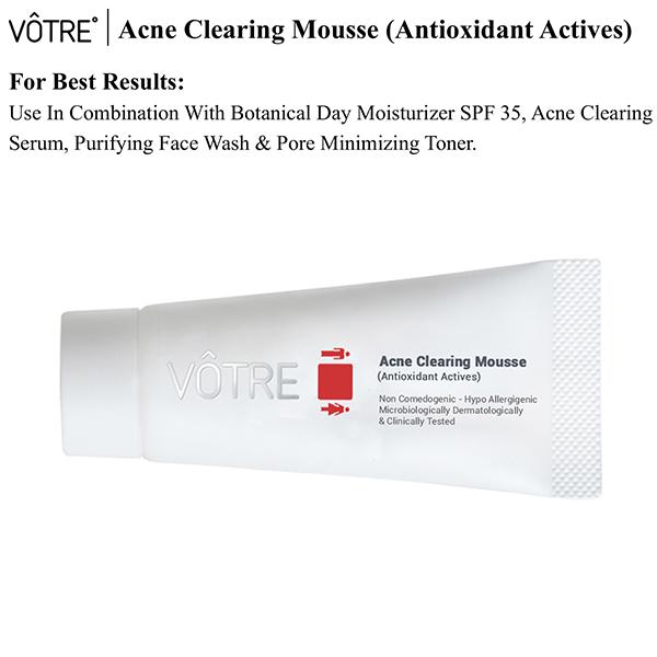 Votre Acne Clearing Mousse Antioxidant Actives Cream 30 gm - Face Moisturizers
