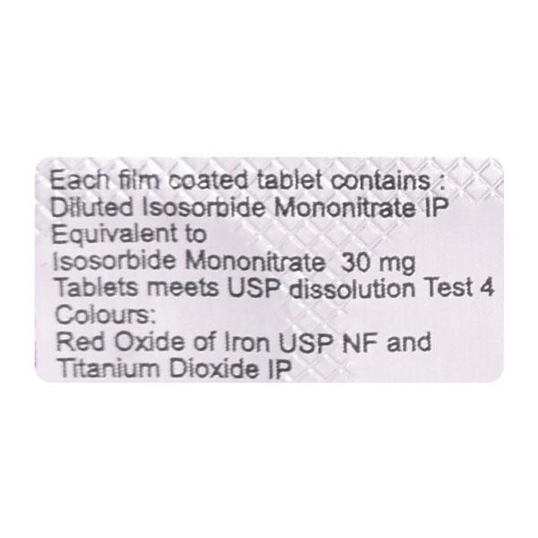 Isonorm SR 30mg Tablet 10'S - Angina