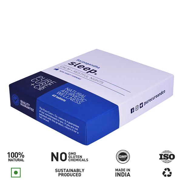 Pure Cure+Co. Sarpagandha Sleep+Restful Nights Tablets 40's - Others