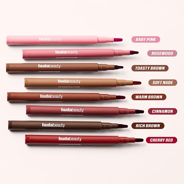 HUDA BEAUTY Lip Contour Stain Cherry Red 1 ml - Lip Stains & Tints