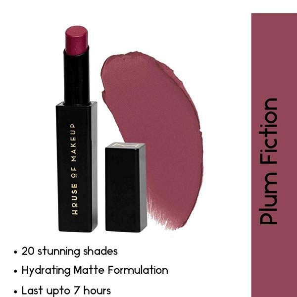 House Of Makeup Good On You Hydra Matte Lipstick - Plum Fiction 3.5 gm - Lipsticks