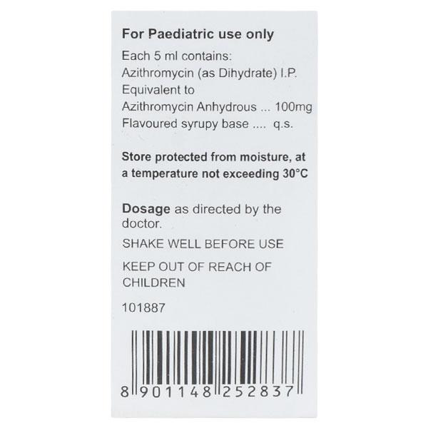 Aziwok 100 Refreshing Mango Flavour Liquid 15ml - Bacterial Infections-Mac