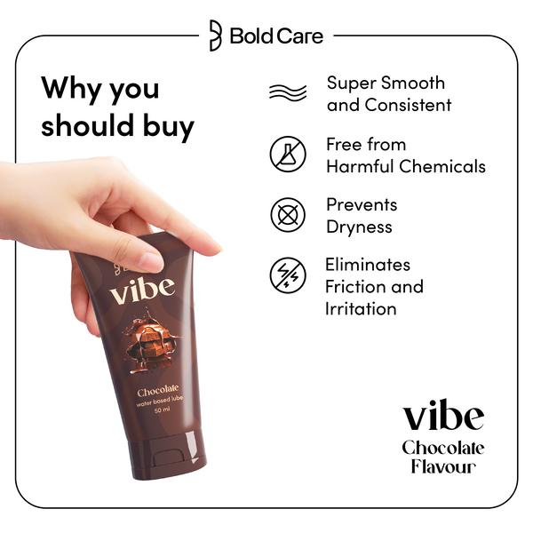 Bold Care Vibe Intimate Lube and Massage Gel - Chocolate 50 ml - Flavoured Lubes