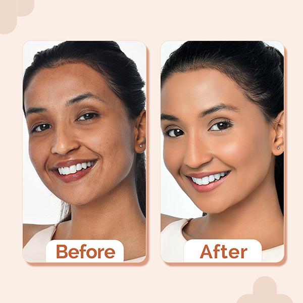 The Derma Co. 2% Niacinamide High Coverage Foundation, 1% Hyaluronic Acid and SPF 40 PA+++ for 12 Hr - 07 Cinnamon 30 gm - Foundation