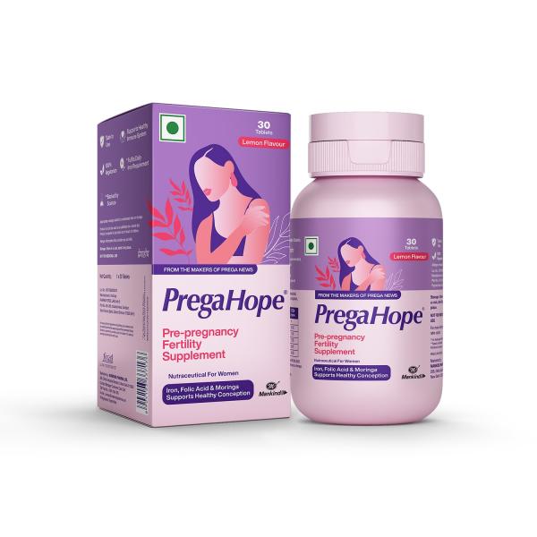 Netmeds | PregaHope Pre-pregnancy Fertility Supplement Tablet - Lemon Flavour 30's
