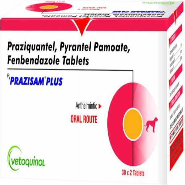 Netmeds | Vetoquinol Prazisam Plus Tablet (Pack of 30 X 2)