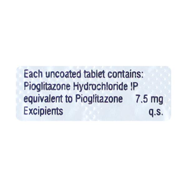 Pioglit 7.5mg Tablet 10'S - Diabetes-Ant