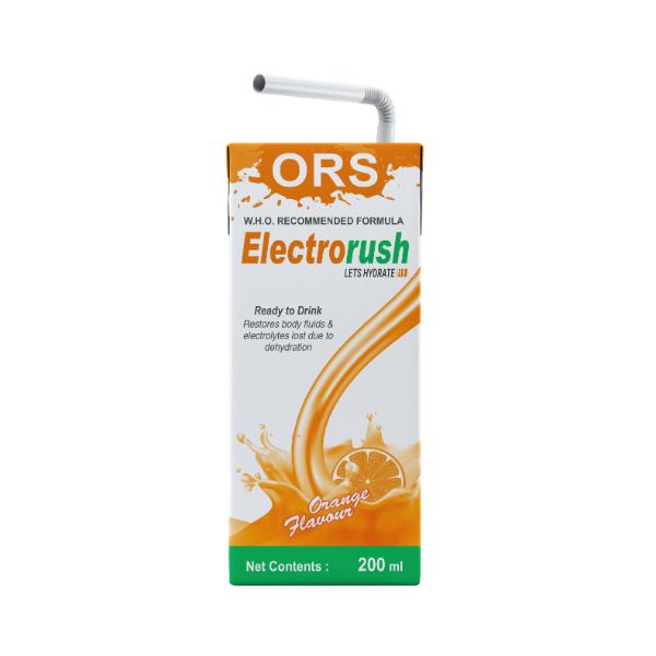 Netmeds | Electrorush ORS Liquid - Orange Flavour 200 ml