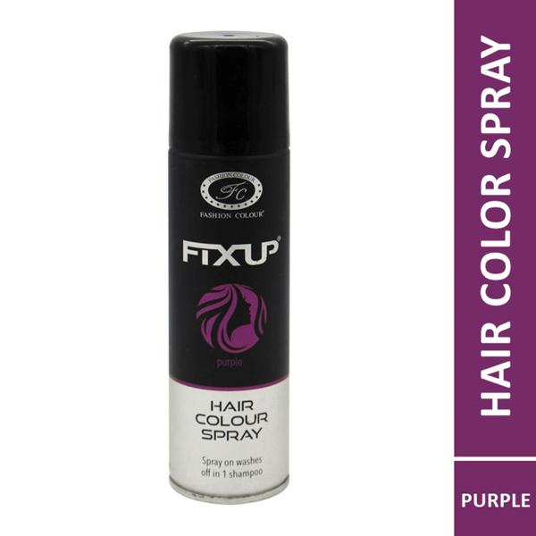 Fashion Colour FIXUP Hair Colour Spray Purple Washes Off in 1 Shampoo 150ml