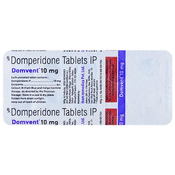 DOMVENT 10mg Tablet 10's - Ulcer/Reflux/Flatulence-Aaa