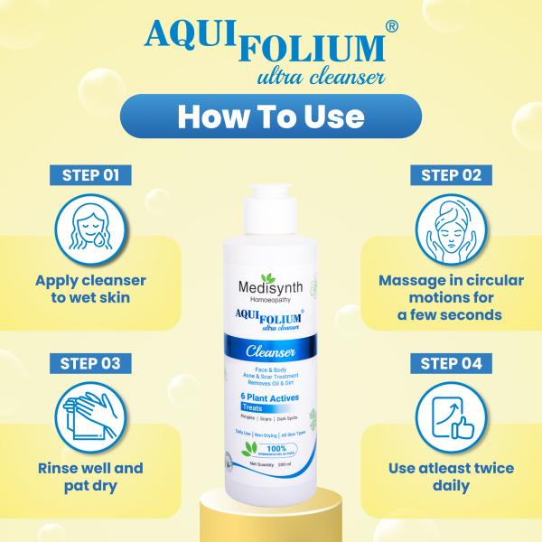 Medisynth Aquifolium Ultra Cleanser 200 ml - Personal Care(Homeopathy)