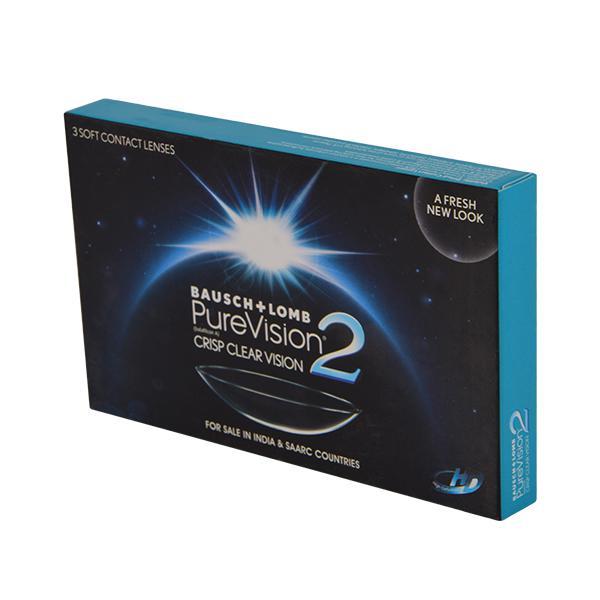 Bausch & Lomb PureVision2 HD Monthly Contact Lens - 6 Lens/Box (-2.0) - Eyecare Lenses