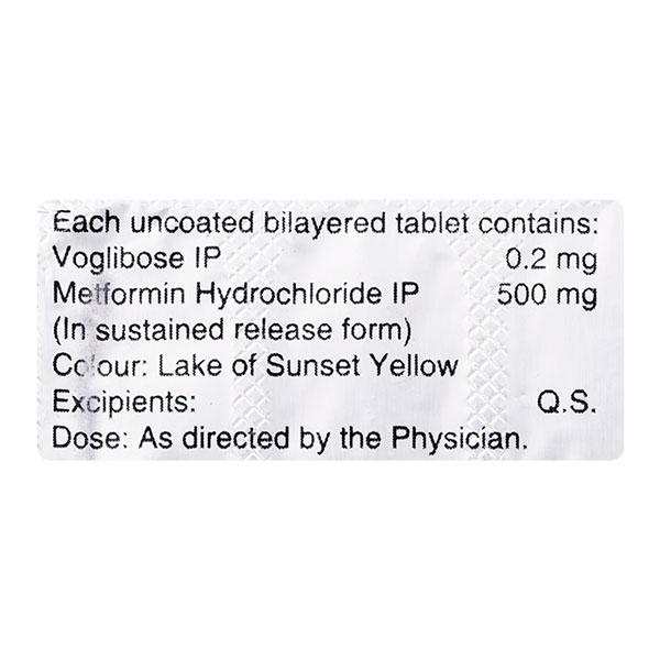 Voglitab M 0.2mg Tablet 15'S - Diabetes-Ant