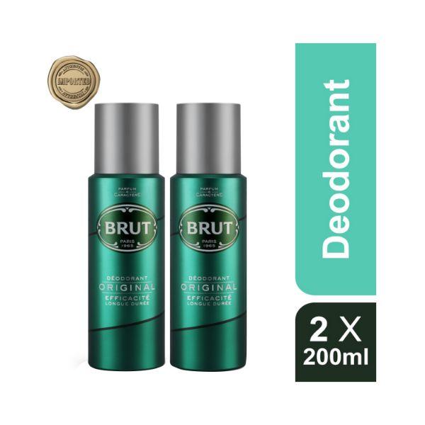 Brut Original Deodorant Efficaite Longue Duree each 200ml 2's