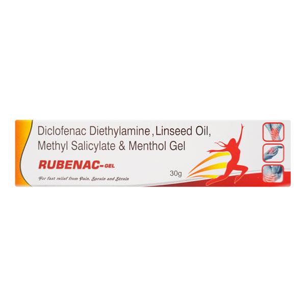 RUBENAC Gel 30gm - Pain relief-Nsa